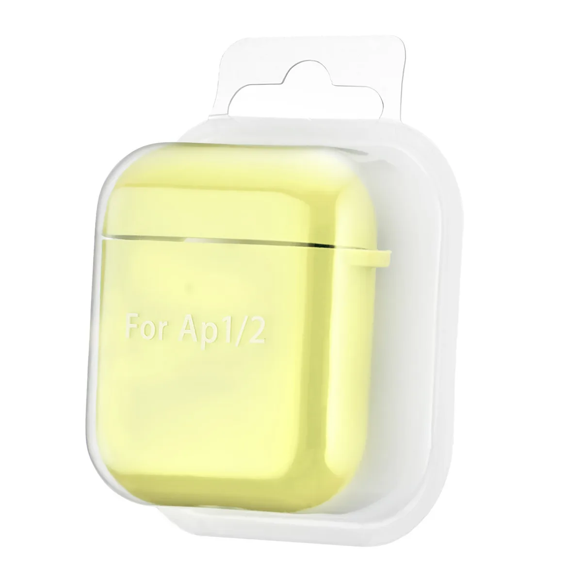 Чохол Silicone Case 2,5mm with microfiber for AirPods 1/2 Shiny Yellow