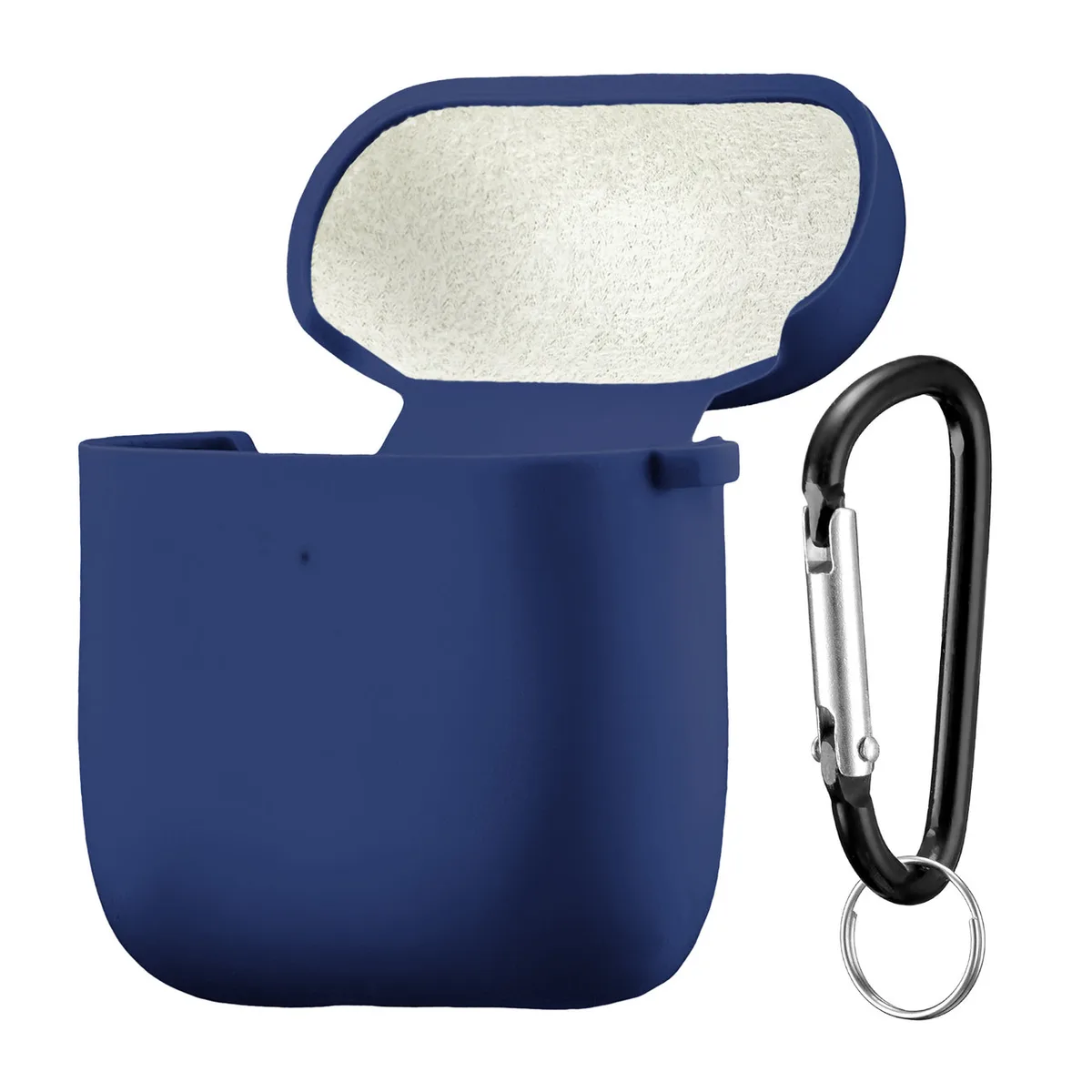 Чохол Silicone Case 2,5mm with microfiber for AirPods 1/2 Midnight Blue