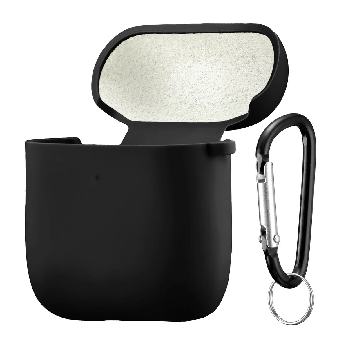 Чохол Silicone Case 2,5mm with microfiber for AirPods 1/2 Black