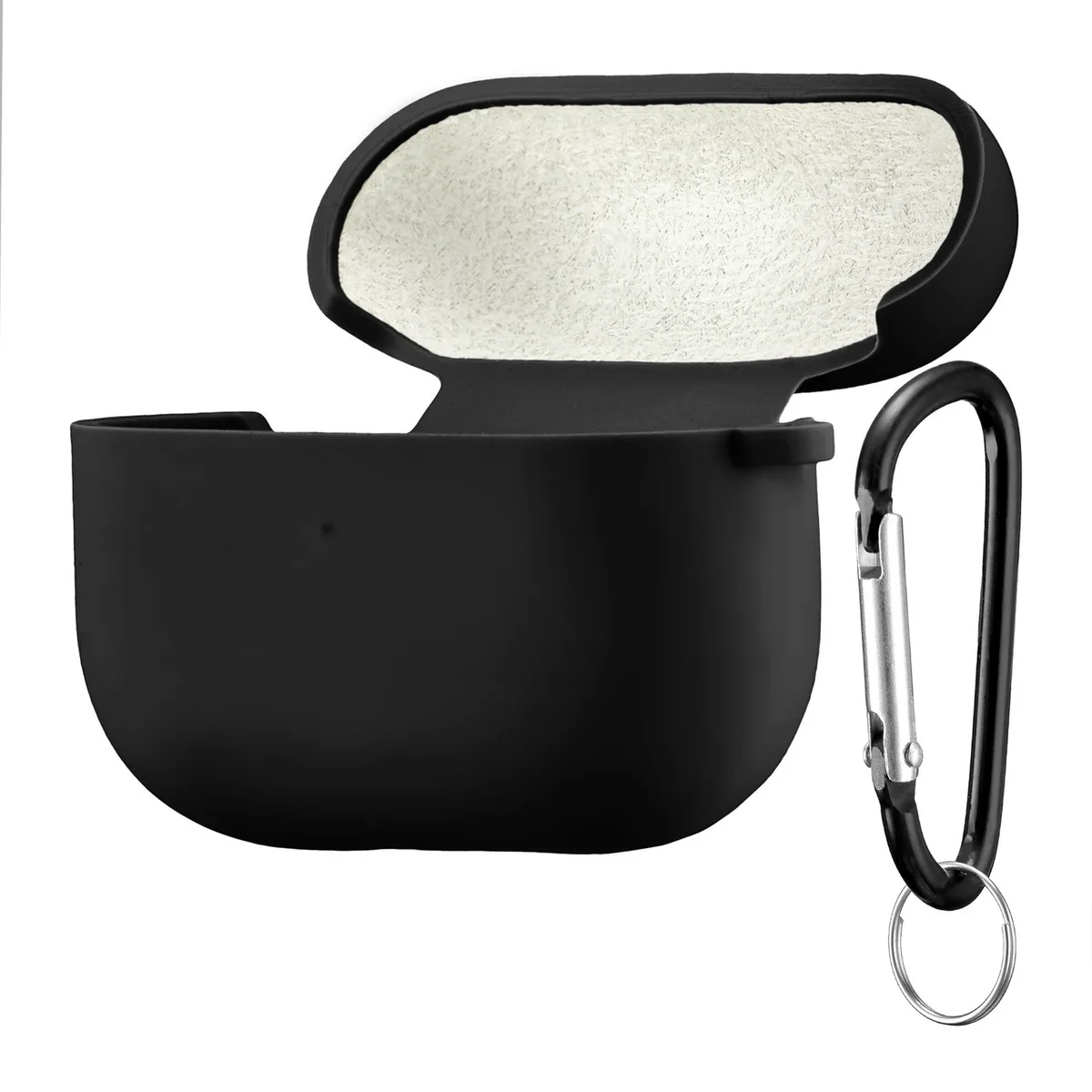 Ультразахисний чохол Silicone Case 2.5 мм із мікрофіброю для AirPods Pro Силіконовий Black (Чорний)