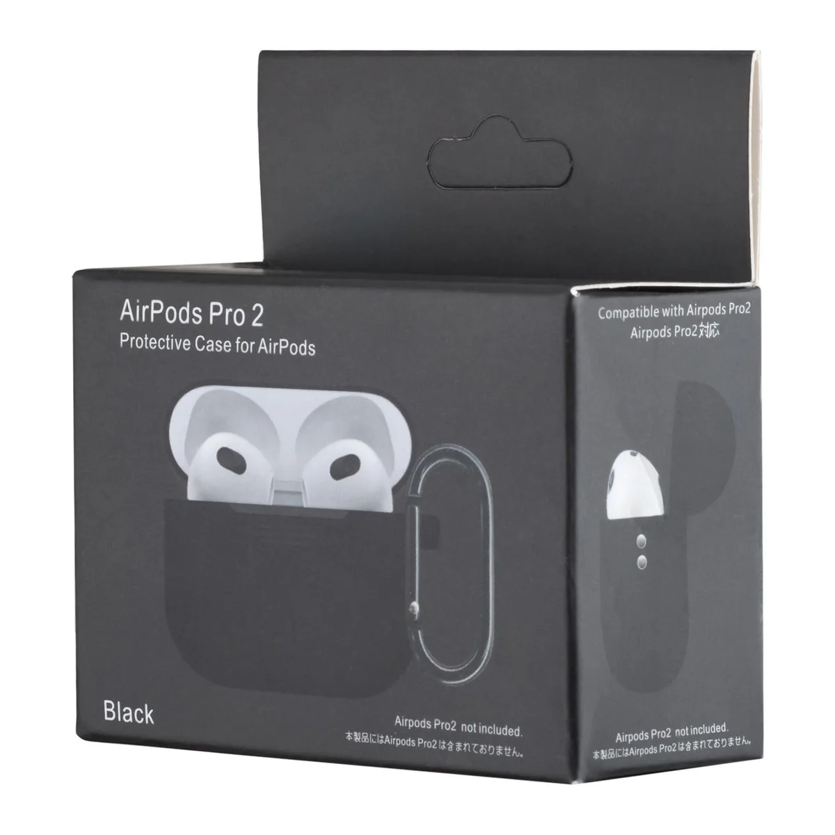 Чохол Silicone Case 1.2 мм для AirPods Pro 2 / AirPods Pro (2 покоління) Силіконовий Black (Чорний)