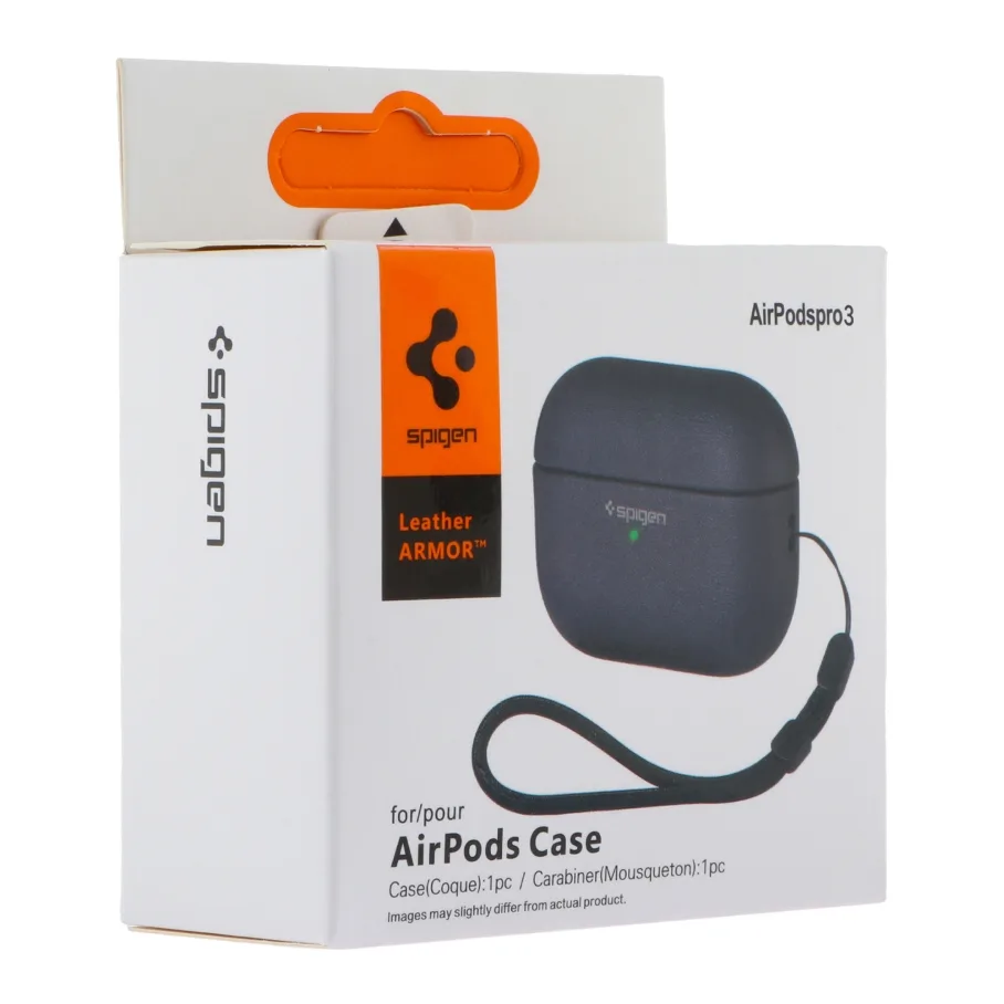 Футляр TPU Spigen Leather Armor для Airpods Pro 3 Blue