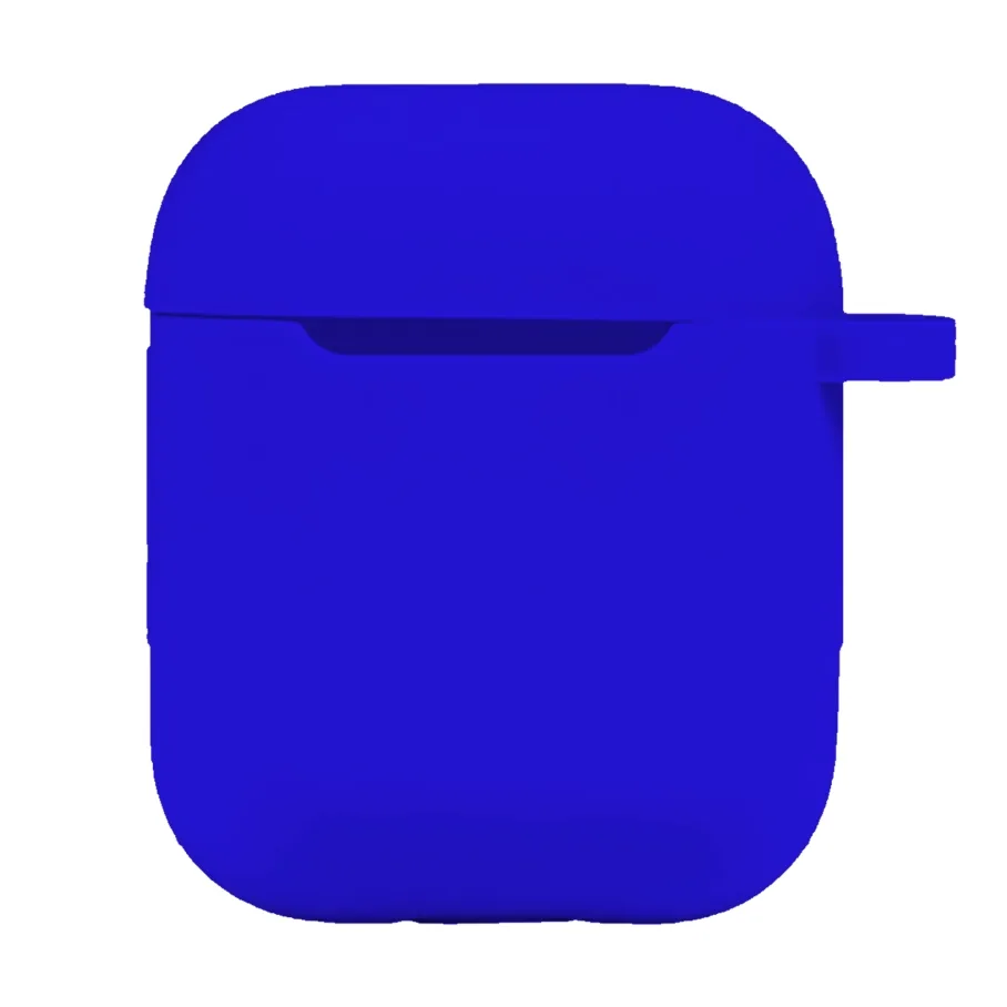 Футляр Silicone Case with hook для Airpods 1/2 44.Shiny Blue