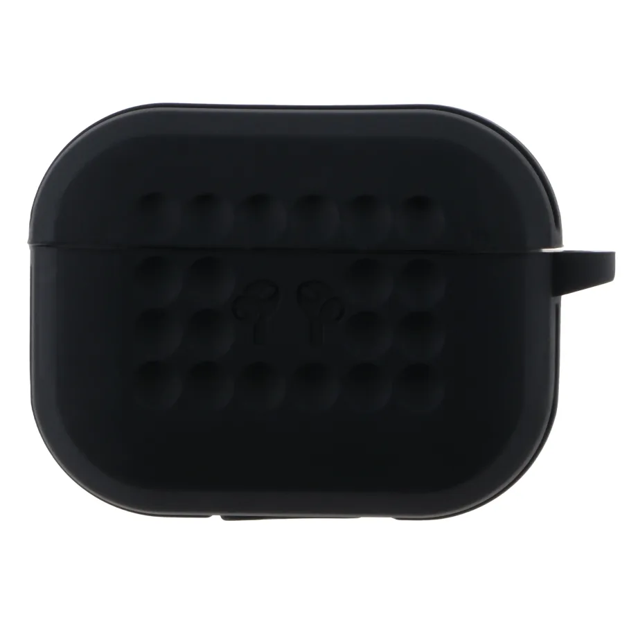 Футляр Silicone Fashion Case with Hook для Airpods Pro Black