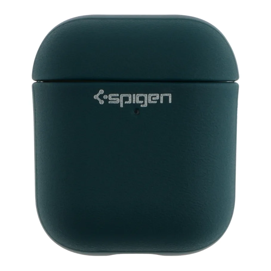 Футляр TPU Spigen Leather Armor для Airpods 1/2 Dark Green