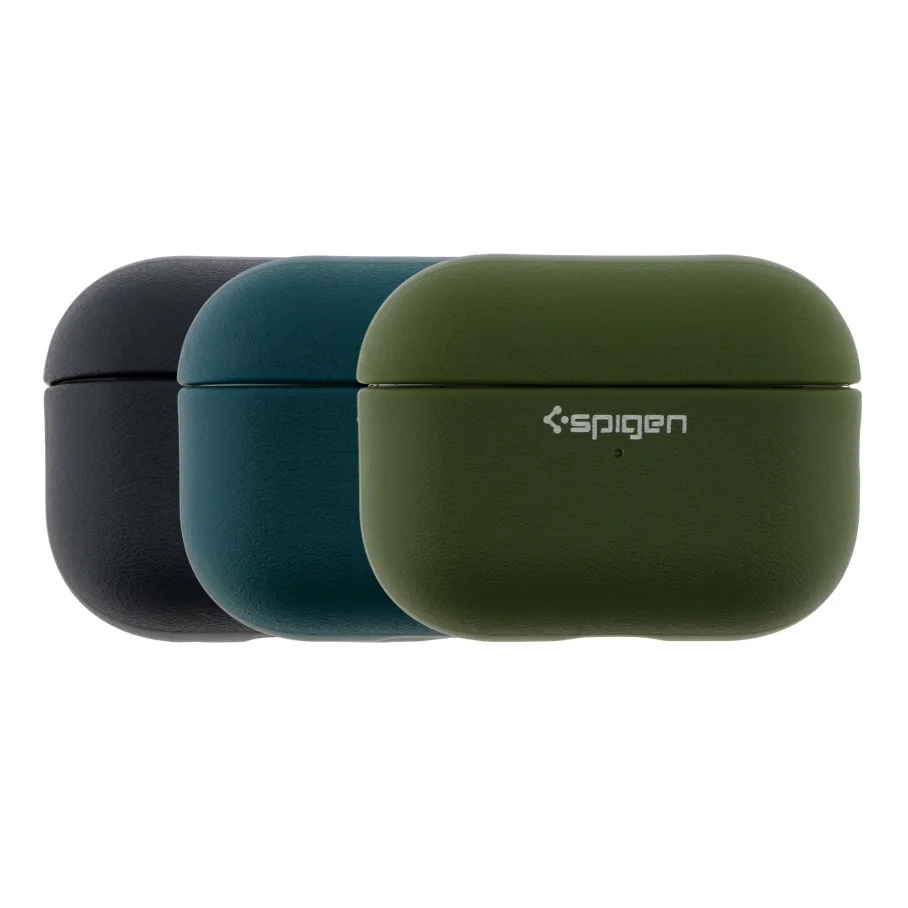 Футляр TPU Spigen Leather Armor для Airpods Pro Dark Green