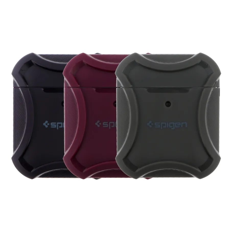 Футляр TPU Spigen DuraPro Flex with Hook для Airpods 1/2 Black