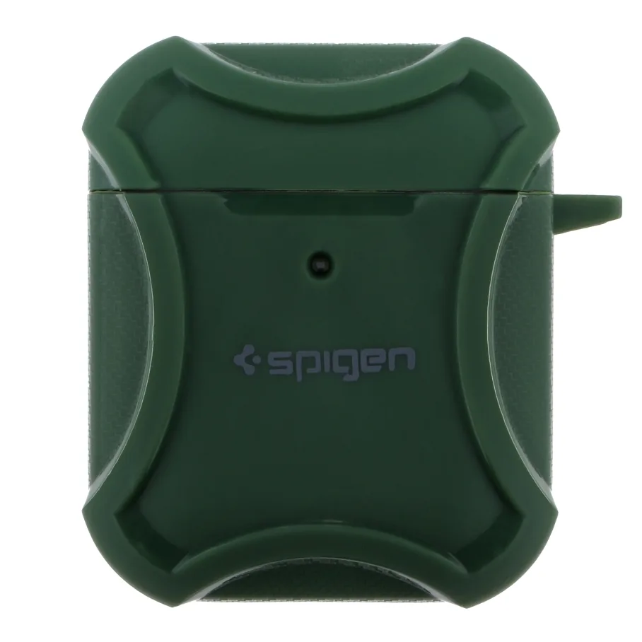 Футляр TPU Spigen DuraPro Flex with Hook для Airpods 1/2 Green