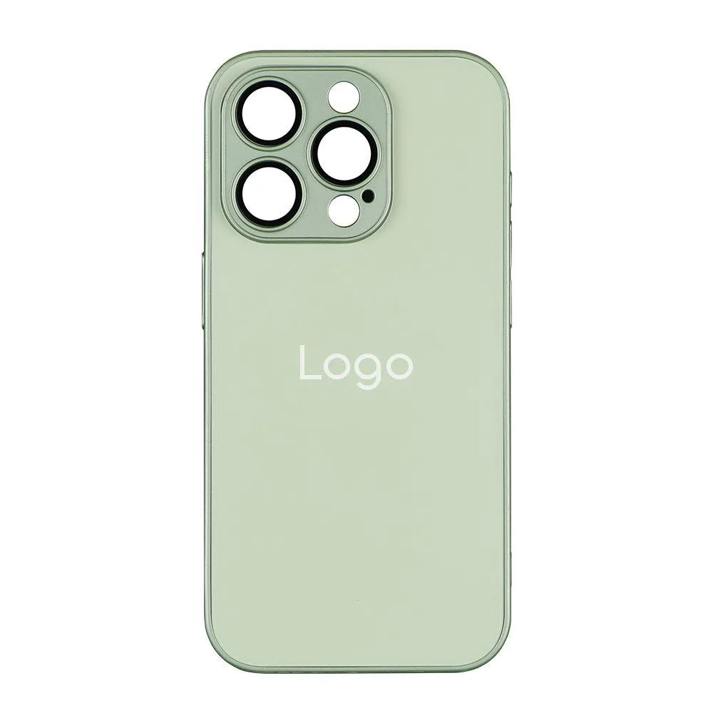 Чехол AG-Glass Matte Camera Lens with Magsafe для Iphone 13 Цвет Navy Синій