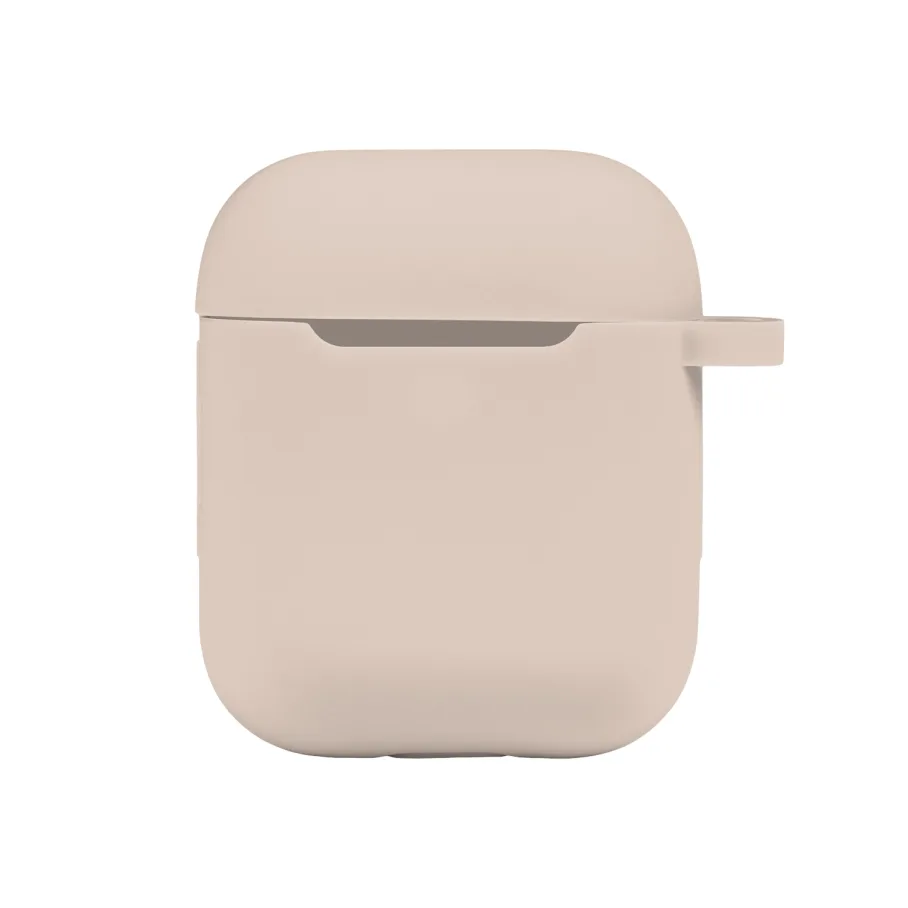 Футляр Silicone Case with hook для Airpods 1/2 19.Pink sand