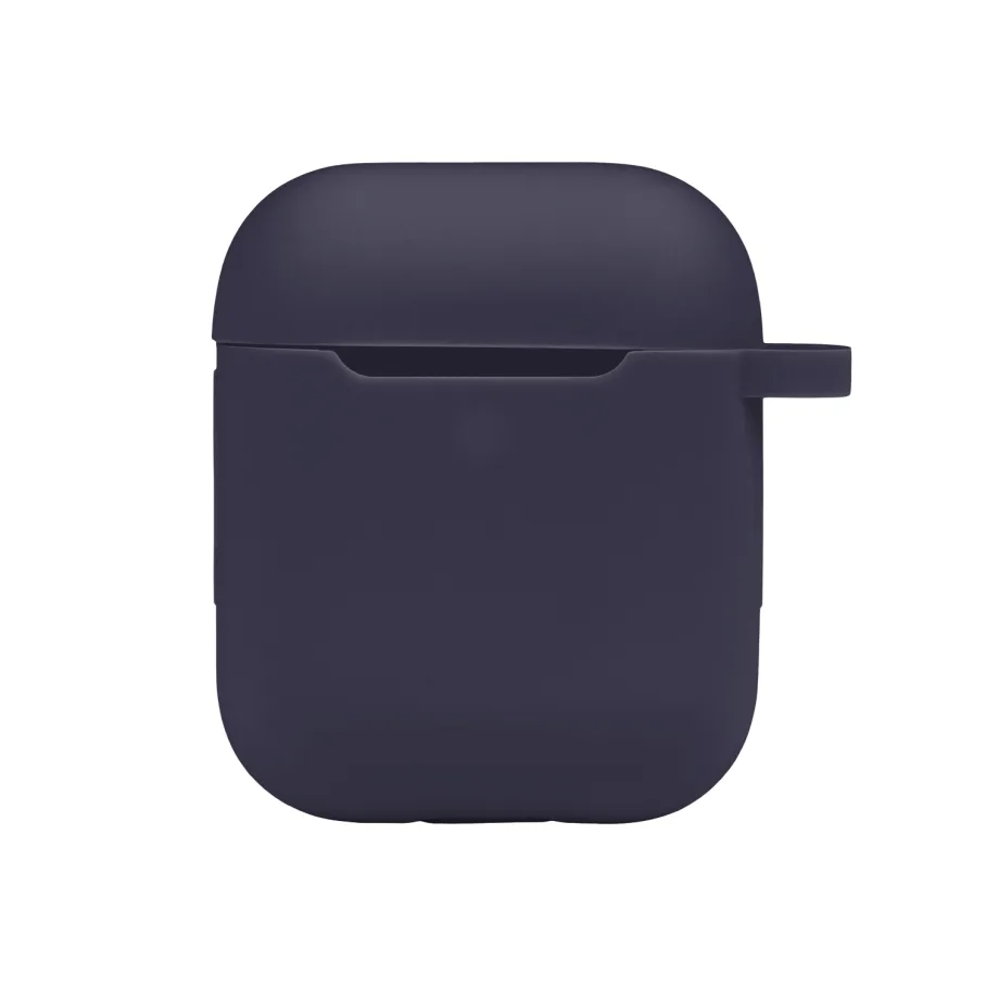 Футляр Silicone Case with hook для Airpods 1/2 08.Dark blue