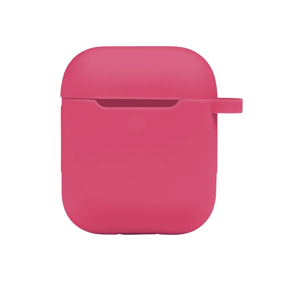 Футляр Silicone Case with hook для Airpods 1/2 38.Shiny pink
