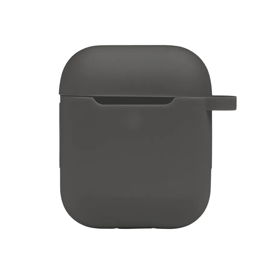 Футляр Silicone Case with hook для Airpods 1/2 15.Dark grey