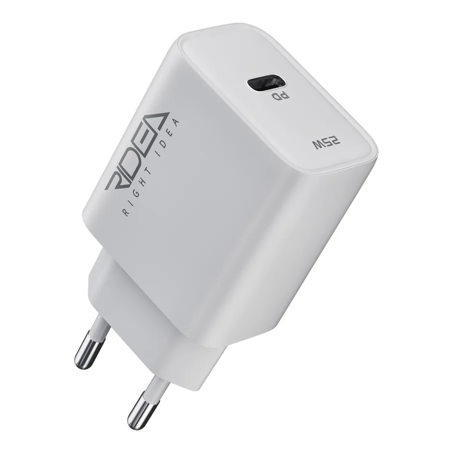 Мережевий Зарядний Пристрій Ridea RW-25120 Rapid Max 1USB-C QC/PD 25W Бiлий