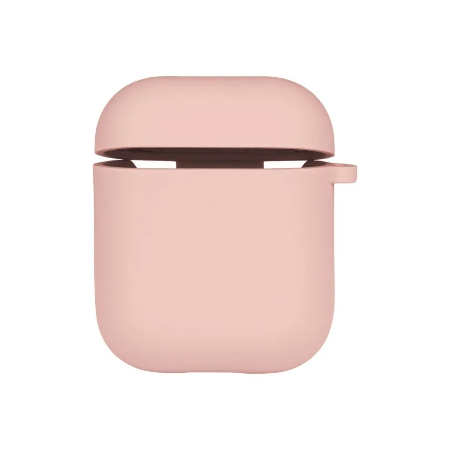 Футляр Silicone Case with microfibra для Airpods 1/2 12.Pink
