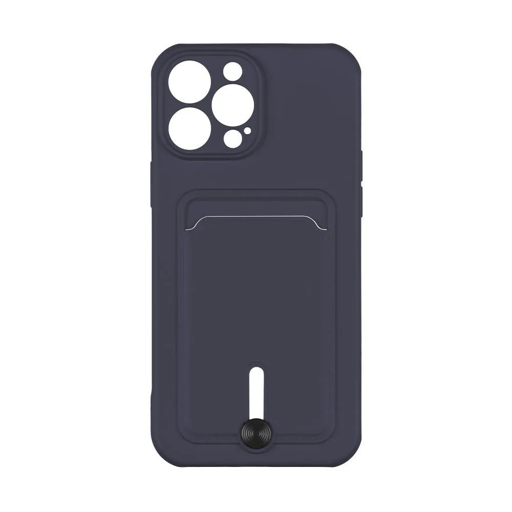 Чохол TPU Colorfull Pocket Card для iPhone 12 Pro Max Колір 08.Dark Синій