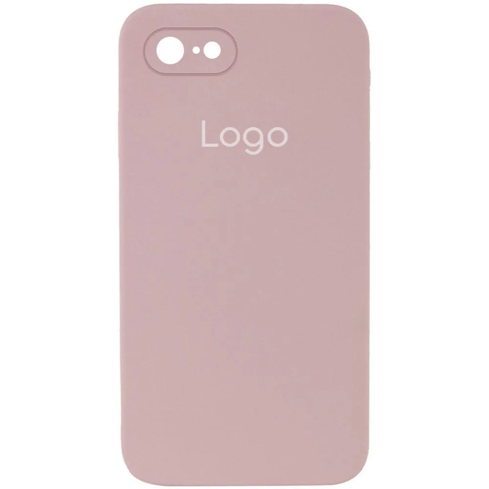 Чохол Silicone Case Square з повним захистом камери для iPhone 7/8/SE 2020 Колір 50.Canary yellow