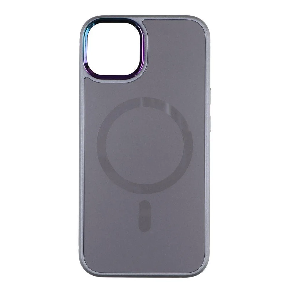 Чохол AG-Glass із хромованим захистом камери та Magsafe для Iphone 14 Pro Колір Білий