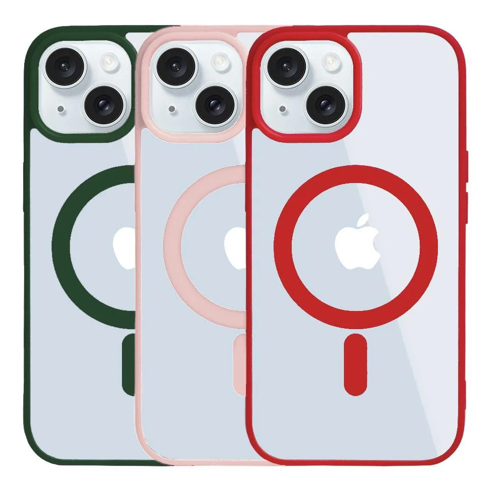 Чохол TPU Color with Magsafe для iPhone 14 Plus Колір 08, Dark Синій