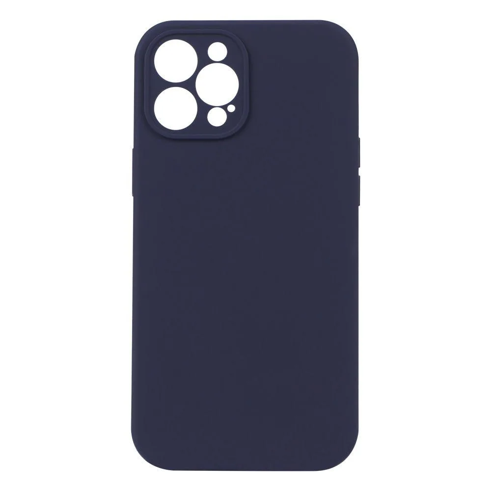 Чохол Silicone Case з повним захистом камери no logo для iPhone 12 Pro Max Колір 08, Dark Синій