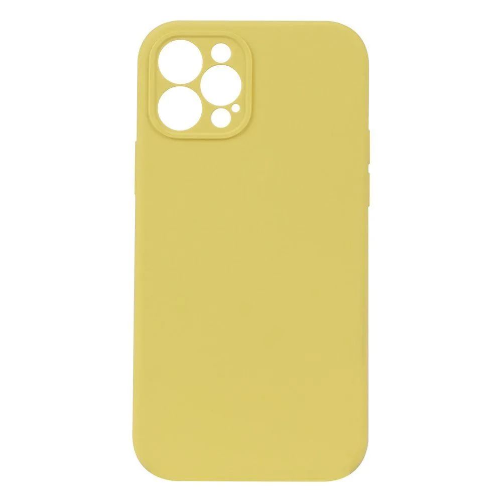 Чохол Silicone Case з повним захистом камери no logo для iPhone 12 Pro Колір 04, Yellow