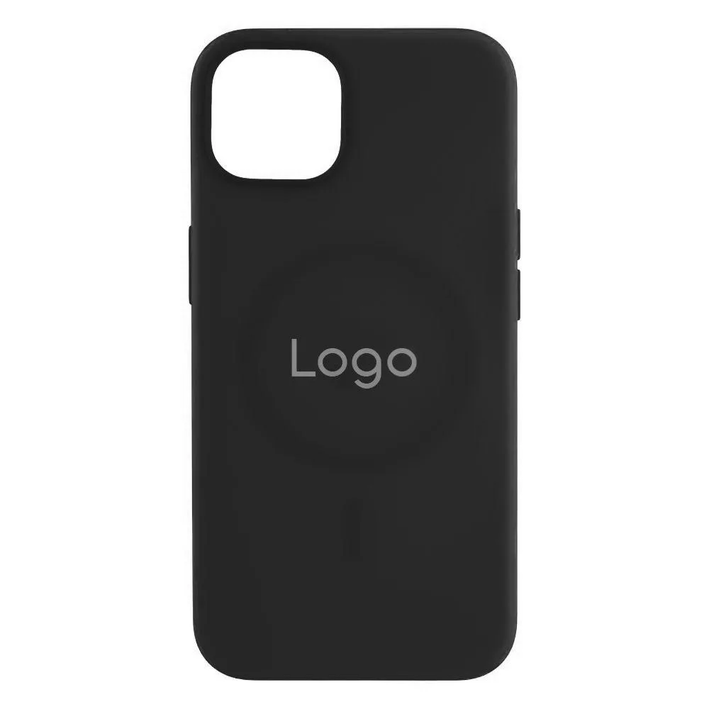 Чохол Silicone Case with MagSafe+SplashScreen для iPhone 12 Pro Max Колір 1, Чорний