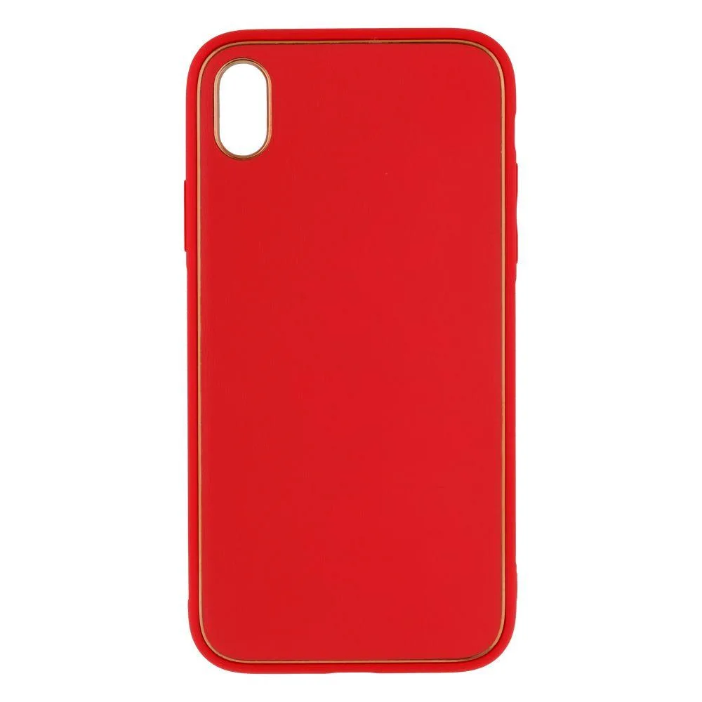 Чехол Leather Gold with Frame without Logo для iPhone Xr Цвет 12, Peach