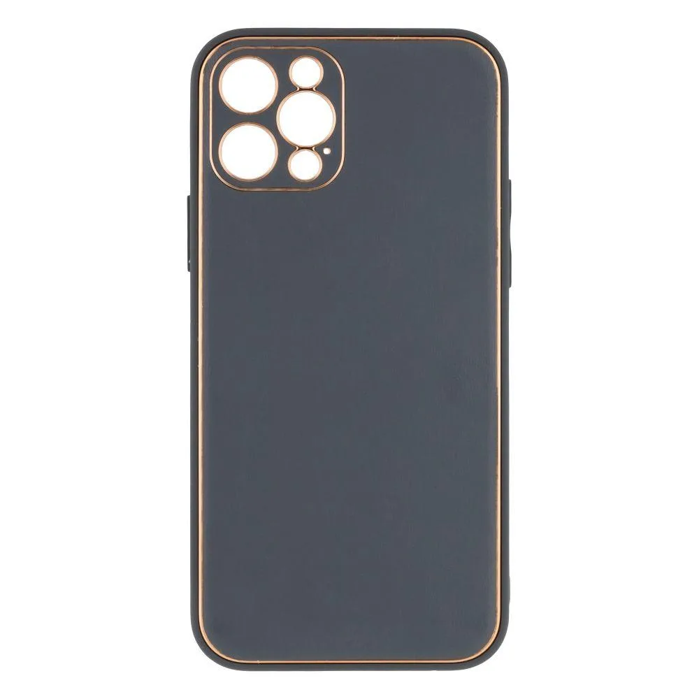 Чохол Leather Gold with Frame without Logo для iPhone 12 Pro Колір 11, Navy Зелений