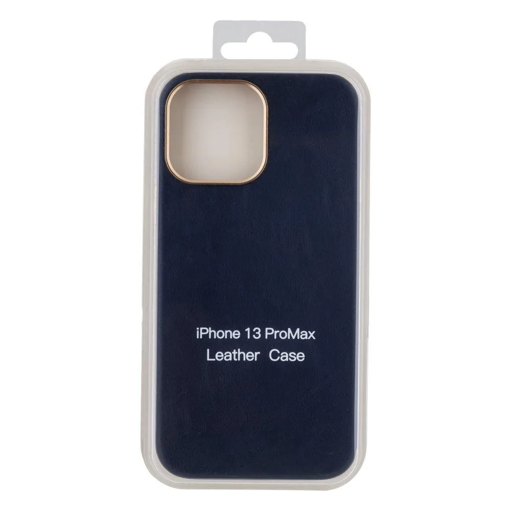 Чохол Leather Case Gold Buttons для iPhone 13 Pro Max Колір 4, Forest Green