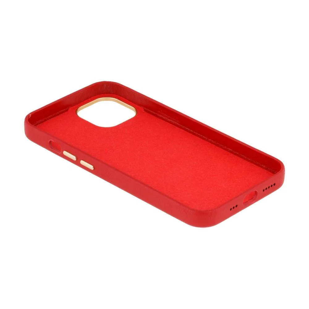 Чохол Leather Case Gold Buttons для iPhone 13 Колір 2, Brown