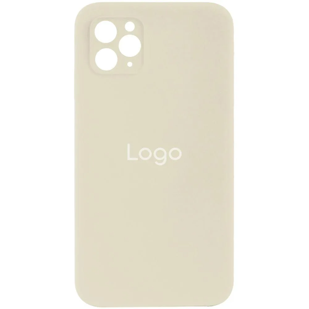 Чохол Silicone Case Full Size with Frame для iPhone 11 Pro Max Колір 04, Yellow