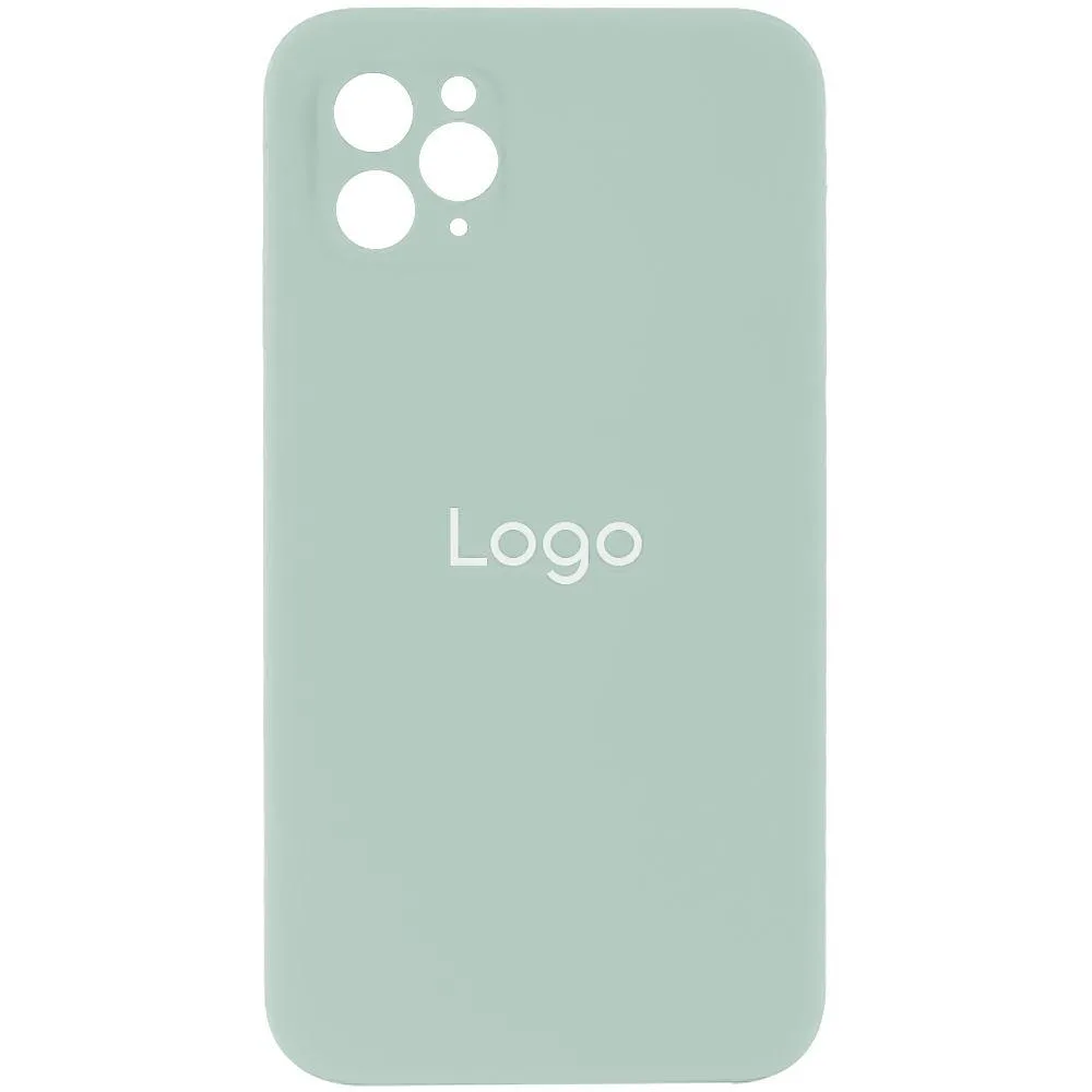 Чохол Silicone Case Full Size with Frame для iPhone 11 Pro Колір 28, Lavender Сірий