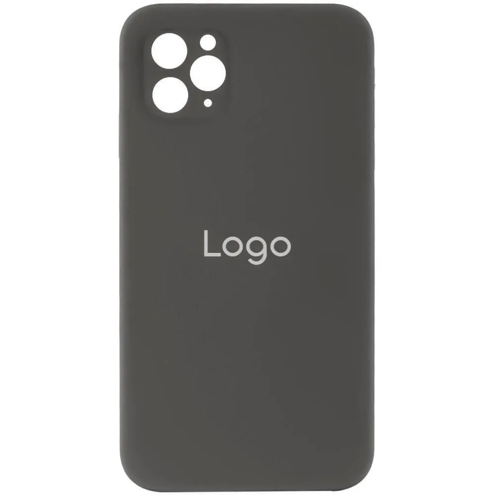 Чохол Silicone Case Full Size with Frame для iPhone 11 Pro Max Колір 33, Brown
