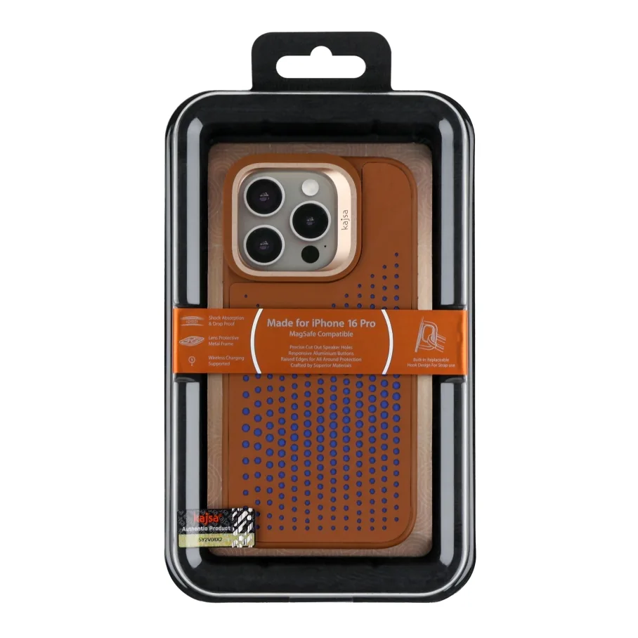 Чохол Kajsa Splendid Collection Circle with MagSafe для iPhone 16 Pro Brown