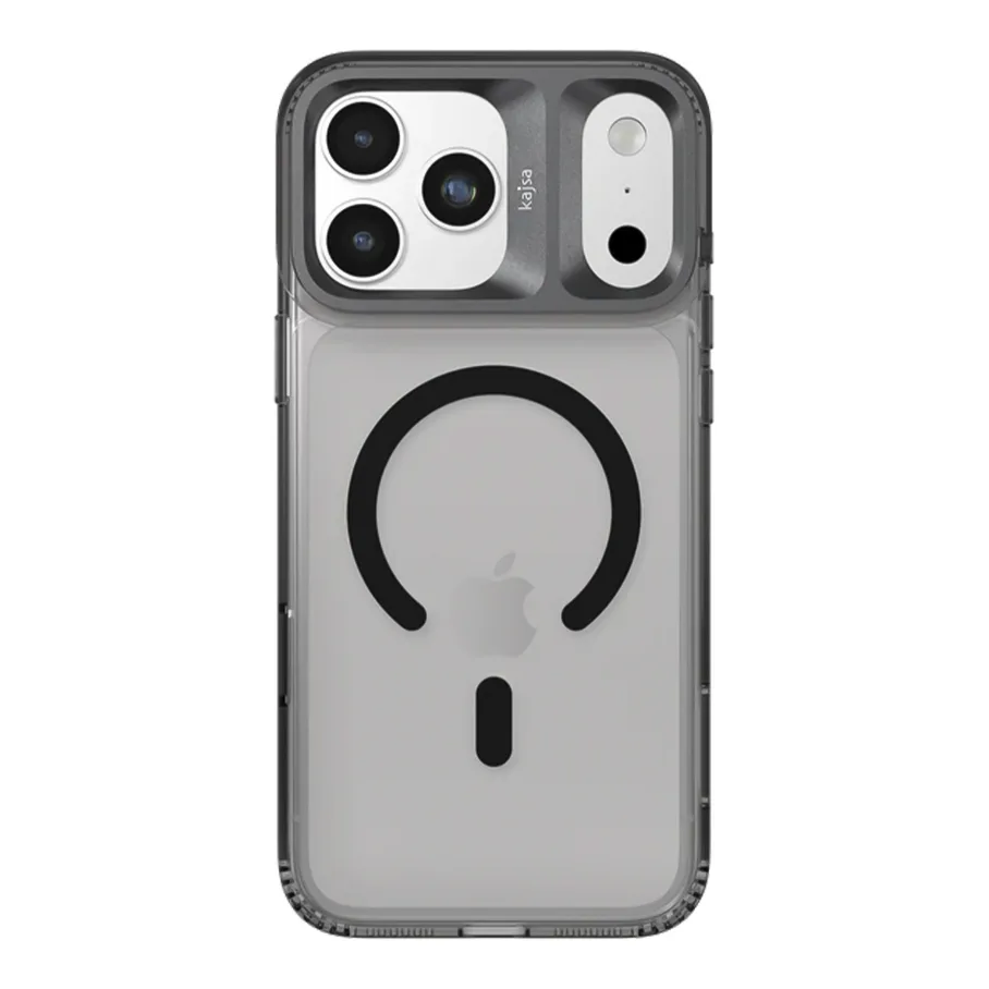 Чохол Kajsa Trans-Shield with MagSafe для iPhone 17 Pro Max Black Smoke B-Ring