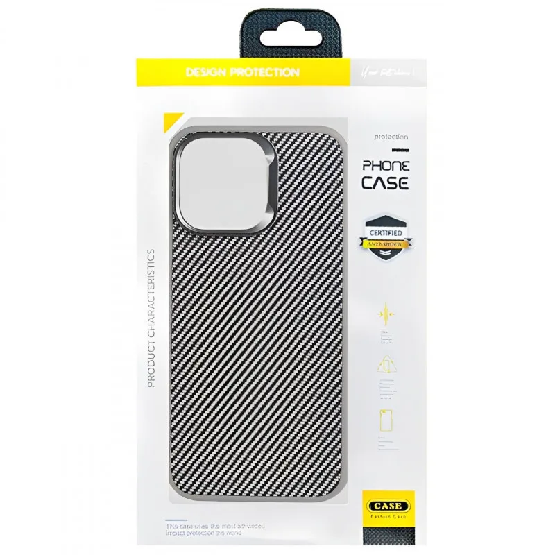 Чохол TPU+PC Carbon with MagSafe для Apple iPhone 15 (6.1