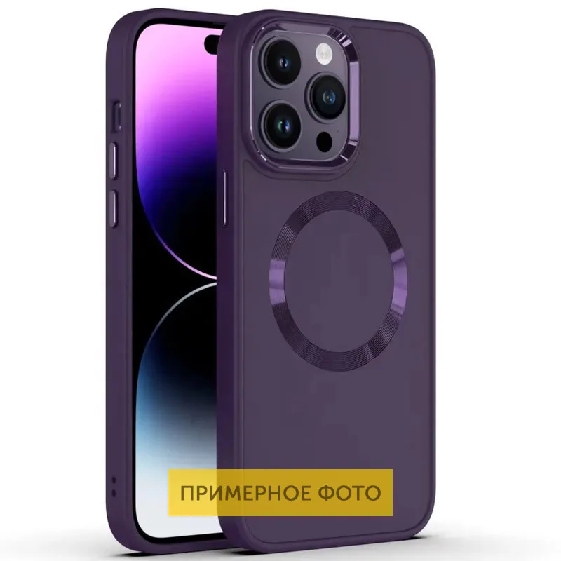 TPU чохол Bonbon Metal Style with MagSafe для Apple iPhone 16 (6.1