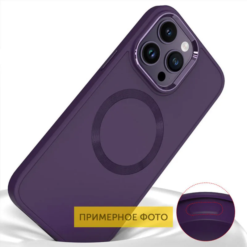 TPU чохол Bonbon Metal Style with MagSafe для Apple iPhone 16 (6.1