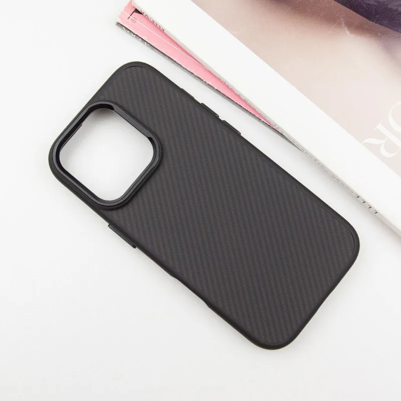 Чохол TPU+PC Carbon with MagSafe для Apple iPhone 16 Pro (6.3