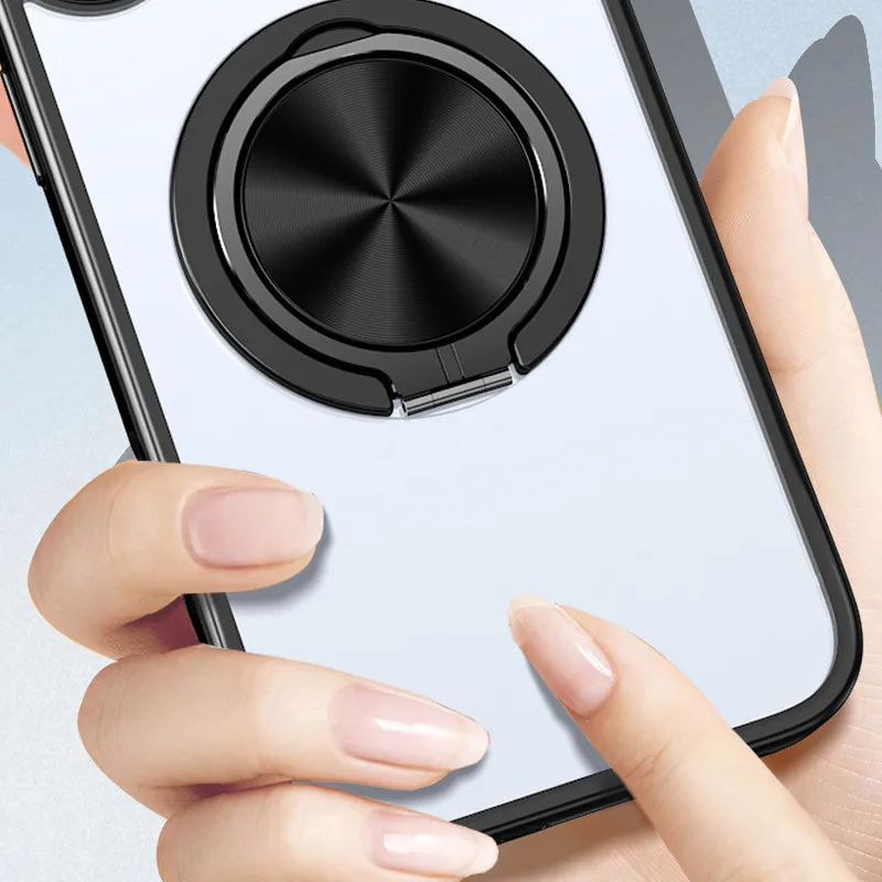 TPU+PC чохол Metal Ring with MagSafe для Apple iPhone 14 Pro Max (6.7
