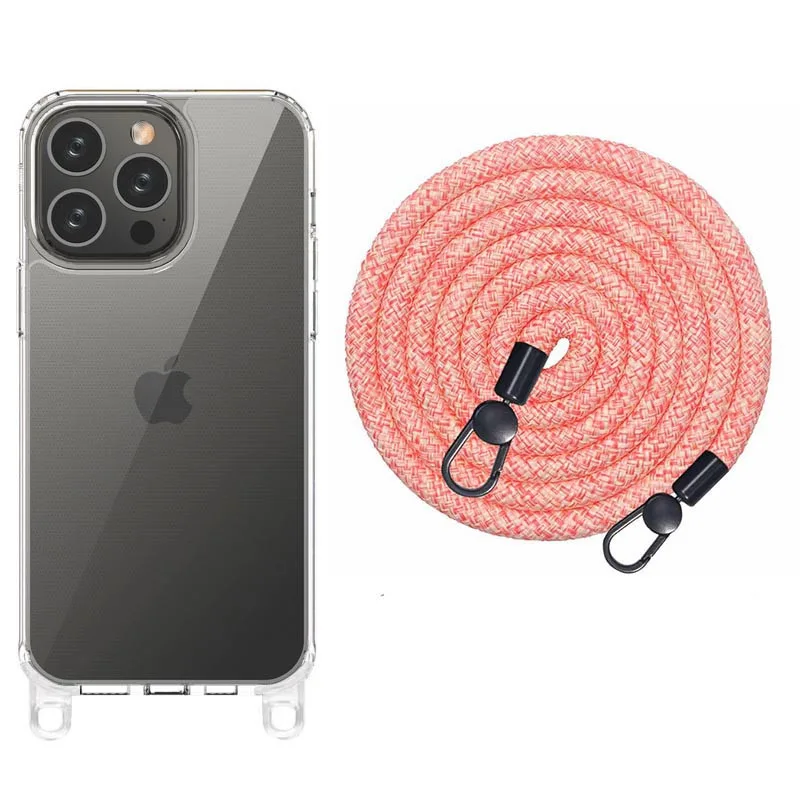 Чохол TPU Transparent with Straps для Apple iPhone 14 Pro Max (6.7