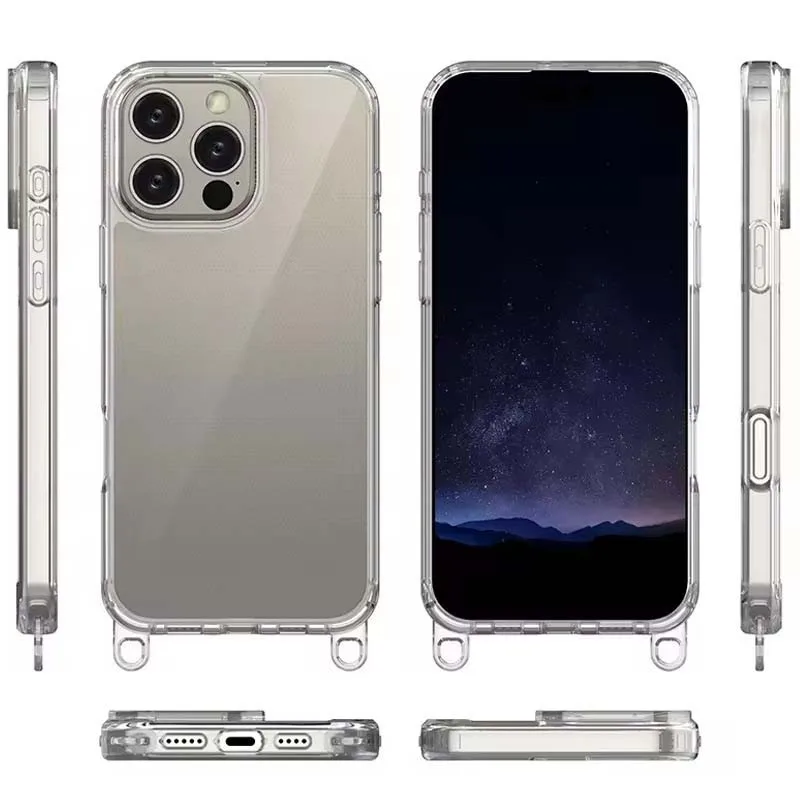 Чохол TPU Transparent with Straps для Apple iPhone 14 Pro Max (6.7