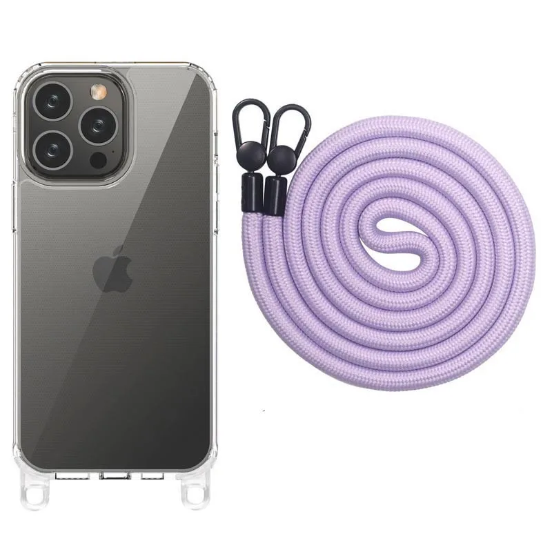 Чохол TPU Transparent with Straps для Apple iPhone 14 Pro Max (6.7