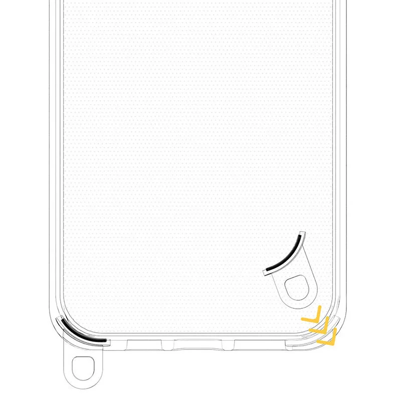 Чохол TPU Transparent with Straps для Apple iPhone 14 Pro Max (6.7