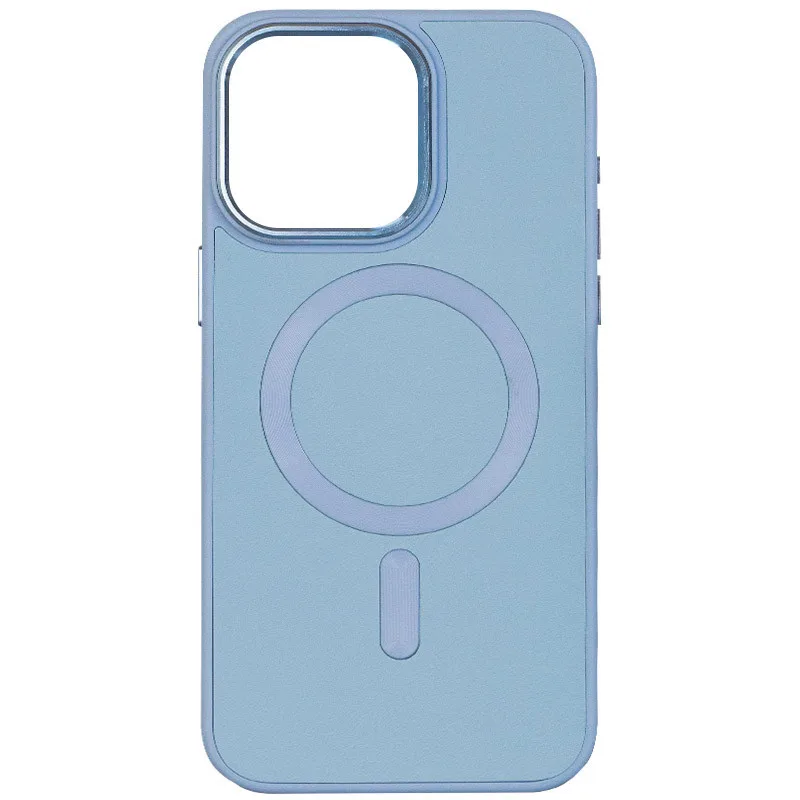 Шкіряний чохол Bonbon Leather Metal Style with MagSafe для Apple iPhone 15 (6.1