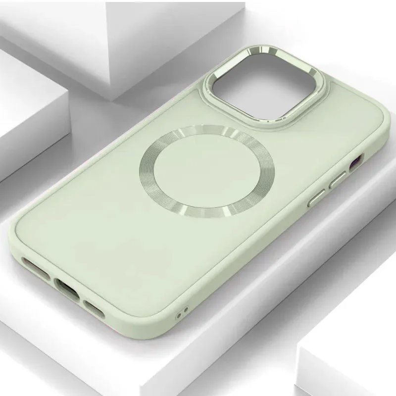 TPU чохол Bonbon Metal Style with MagSafe для Apple iPhone 15 Pro Max (6.7