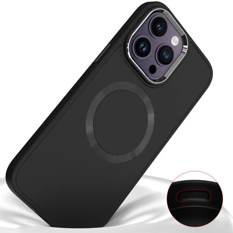 TPU чохол Bonbon Metal Style with MagSafe для Apple iPhone 15 Pro (6.1