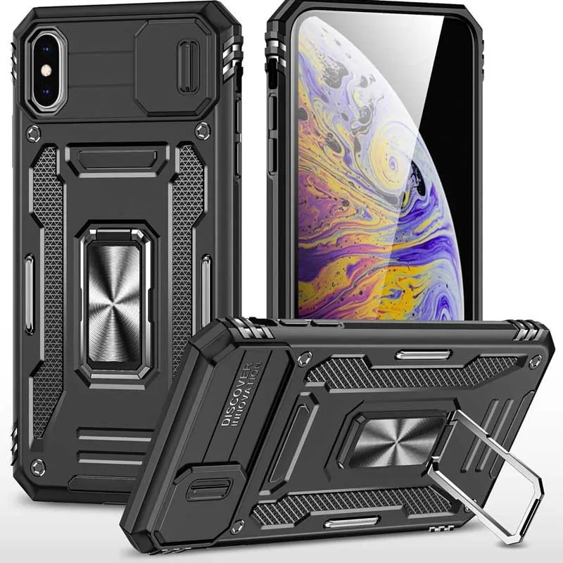 Протиударний чохол Camshield Army Ring для Apple iPhone X / XS (5.8