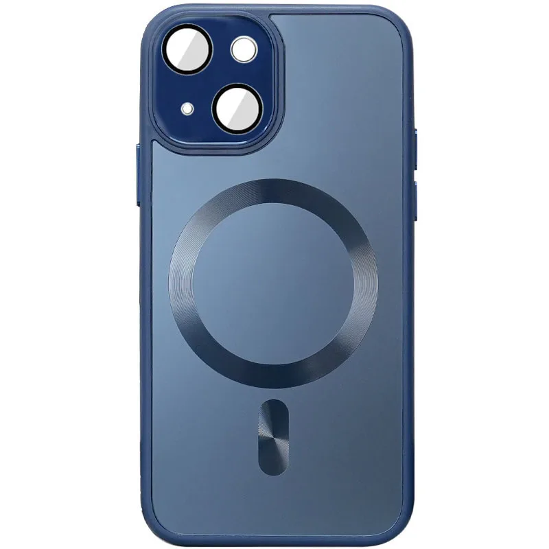 Чохол TPU+Glass Sapphire Midnight with MagSafe для Apple iPhone 15 Plus (6.7