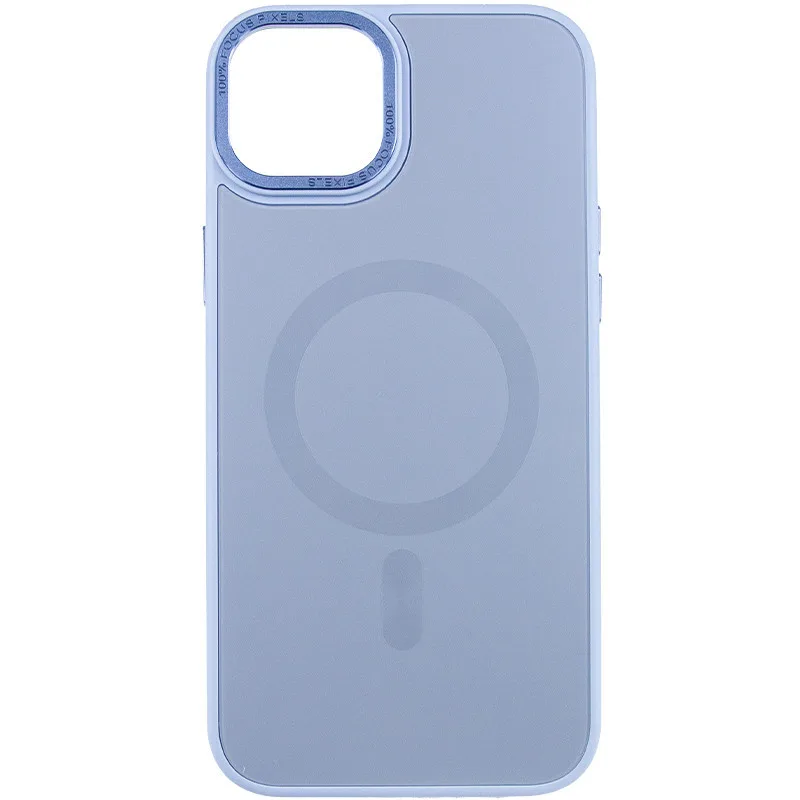 Чохол TPU+Glass Sapphire Midnight Open Camera with MagSafe для Apple iPhone 15 Plus (6.7